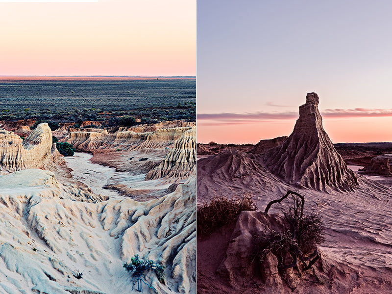 The stunning formations on the lunette of Lake Mungo National Park in New South Wales