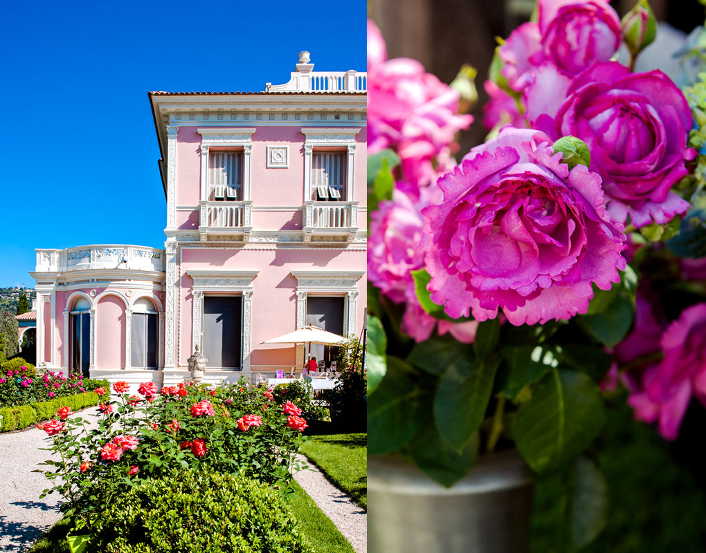 The annual rose festival at the Villa Euphrussi de Rothschild on Cap Ferrat on the French Riviera