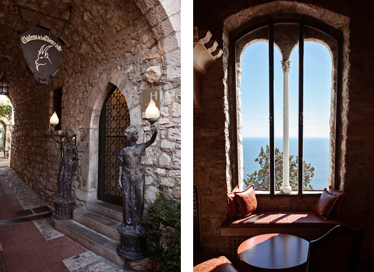 The sublime luxury hotel le Chevre d'Or in the medieval village of Eze on the French Riviera