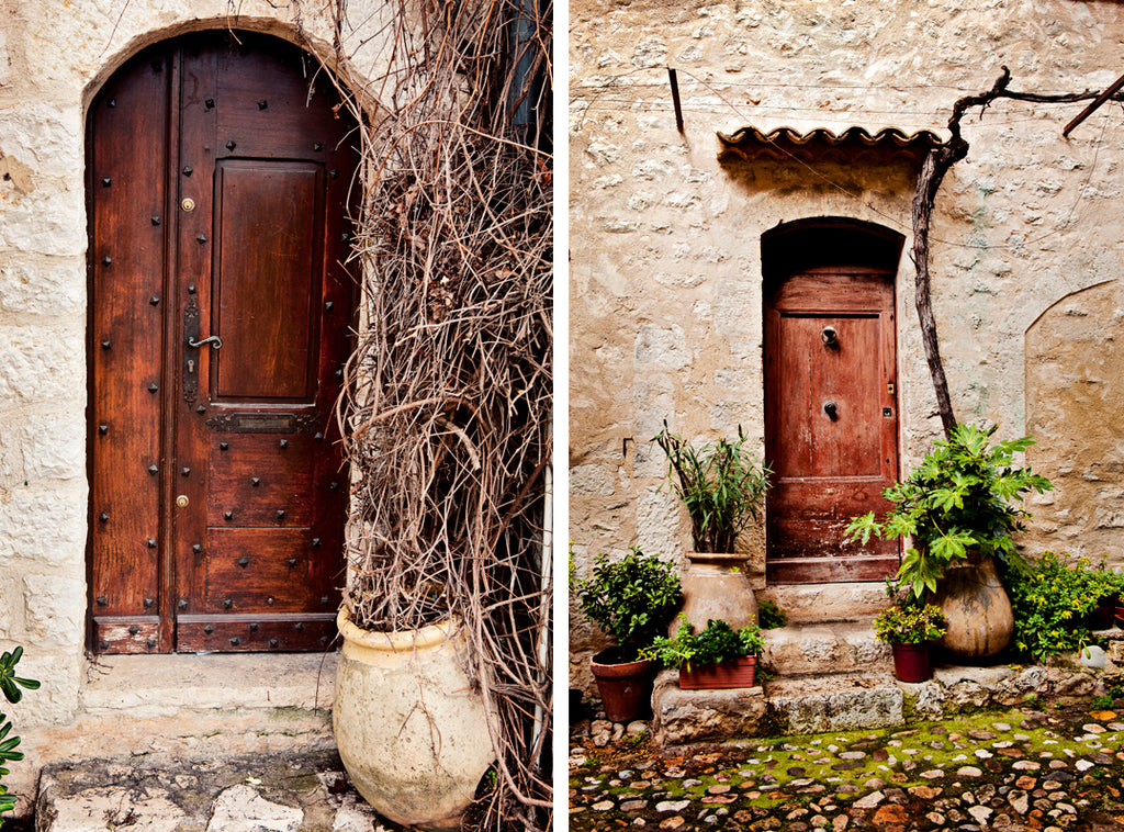 The village of St Paul de Vence in photographs. Here are two beautiful village doors