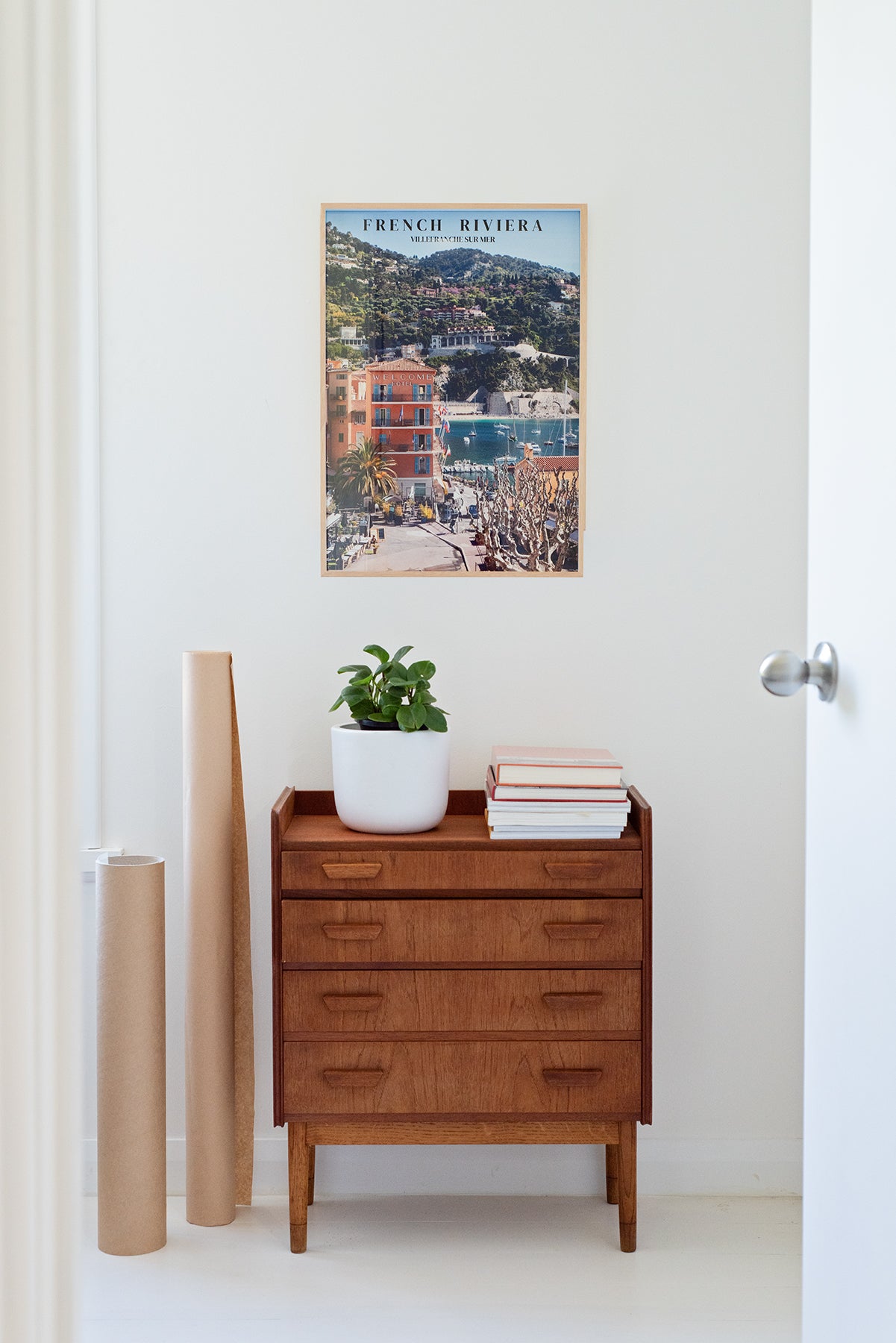 French Riviera Poster Welcome Hotel Villefranche - Version 2