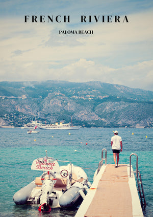 French Riviera Poster Paloma Beach - Version-2