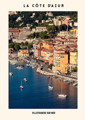 Cote d'Azur Poster Morning Beauty Villefranche - Version 1