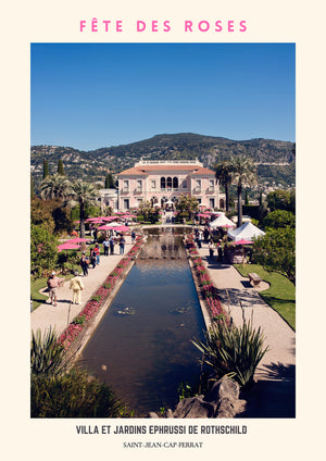 French Riviera Poster Print  La Fête des Roses - Version 1