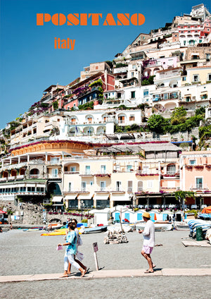 Positano Poster Summer Morning - Version 2