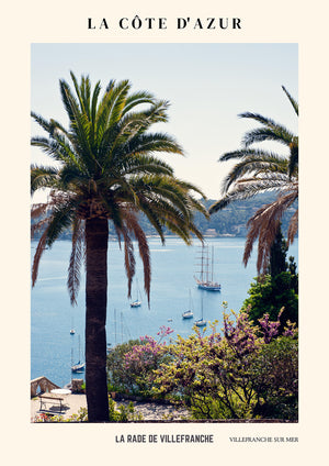 French Riviera Poster The Bay Of Villefranche - Version 1