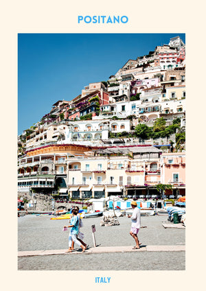 Positano Poster Summer Morning - Version 1